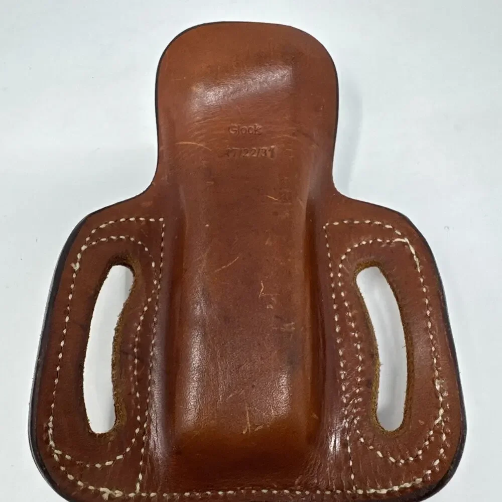 DM Bullard Maker Brown Leather Custom‎ Holster For GLOCK 17/22/31 OWB
